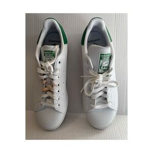 Adidas Stan Smith White and Green Sneakers